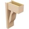 Ekena Millwork 8-in W x 14-in D x 26-in H Funston Block Rough Cedar Woodgrain TimberThane Outlooker, Primed Tan OUTUR080X14X26FST44RCPR - alternate 4